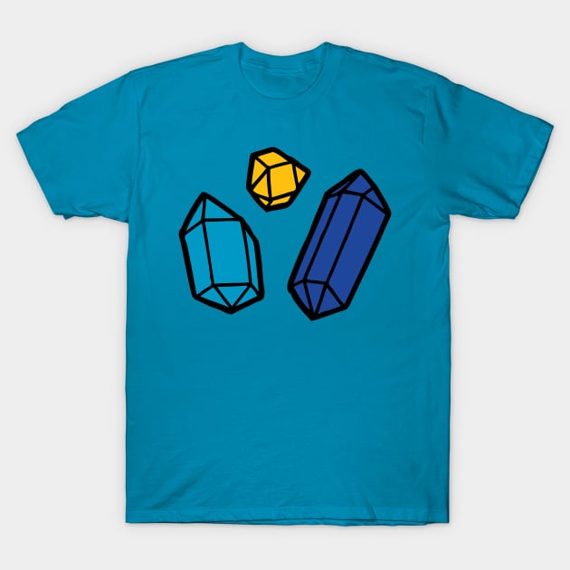 Bright Gems Pattern T-Shirt by evannave